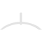 Ekena Millwork Archdale Architectural Grade PVC Gable Bracket, 84"W x 35"H x 4"D x 4"F, 10/12 Pitch GBP084X35X0404ARC00 - alternate 2